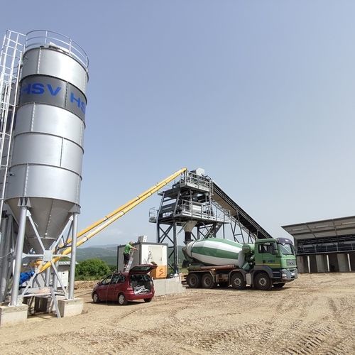 Stationary concrete batching plant - CONSTMACH Concrete Plants & Crushers - compact / automatic