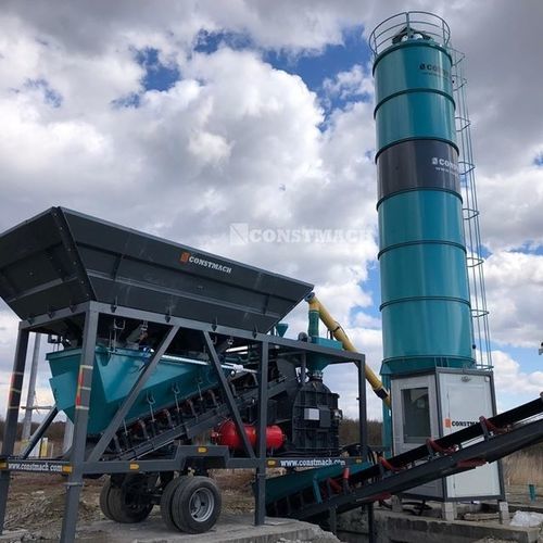 Mobile concrete batching plant - Mobicom 45 - CONSTMACH Concrete Plants &  Crushers - compact / automatic / horizontal