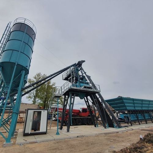 Stationary concrete batching plant - CONSTMACH Concrete Plants & Crushers - compact / automatic / horizontal