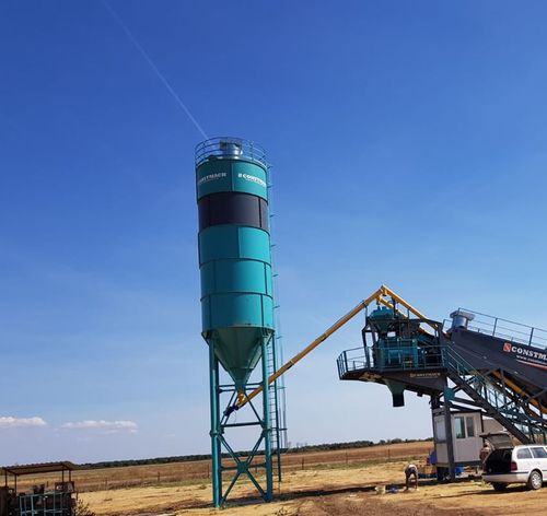 Welded silo - CS-75  - CONSTMACH Concrete Plants & Crushers - bolted / cement / for concrete