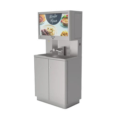 Spray disinfection unit - WD POD - Roser Construcciones Metalicas S.A. - water / stationary / with USB connection