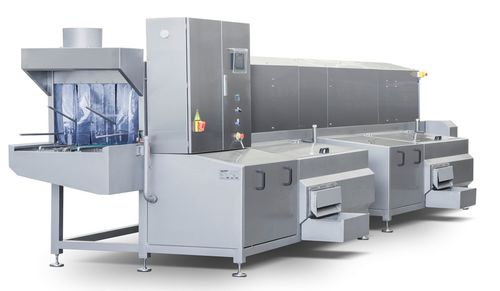 Rinsing washing tunnel - TL Series - Roser Construcciones Metalicas S.A. - plastic crates / compact / automatic