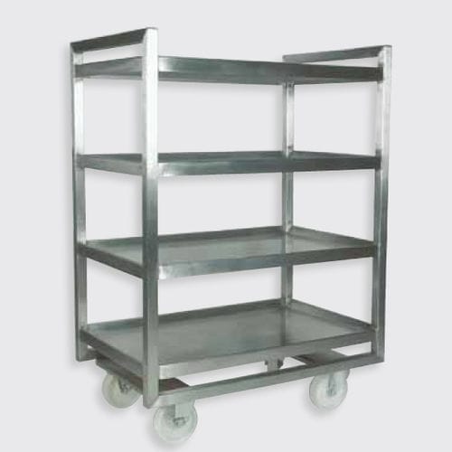 Mobile shelf - 110.40 series - Eberhardt GmbH - stainless steel