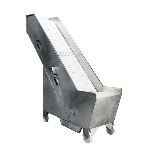 Belt conveyor - Ferraroni AFP S.r.l. - inclined / mobile / meat