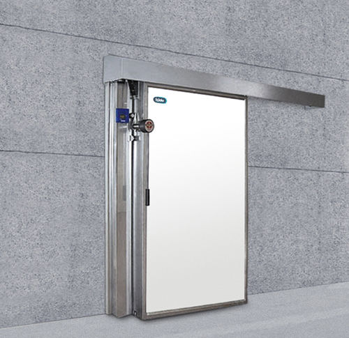 Sliding door - MF7 - KIDE S.COOP - stainless steel / for cold storage warehouses / fireproof