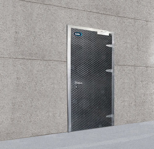 Swing door - BDM - KIDE S.COOP - stainless steel / for the food industry / fireproof