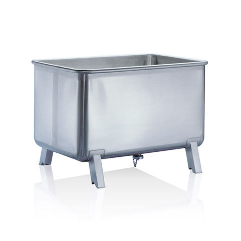 Stainless steel crate - Heinz Marchel GmbH & Co. KG - for industrial use / for food applications / stackable