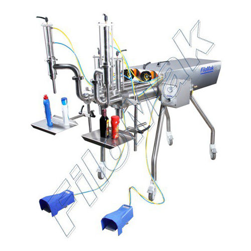 Semi-automatic filling machine - DP4 - Filomak Makina San. ve Tic. Ltd. Sti. - for food products / for chemical products / beverage