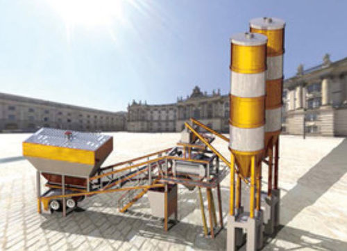 Mobile concrete batching plant - MIX 90 - Klein GmbH - compact / horizontal