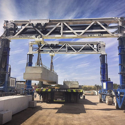 Precast beam straddle carrier - COMBI-MG series - Combilift - for civil engineering / for wind power handling / for heavy loads