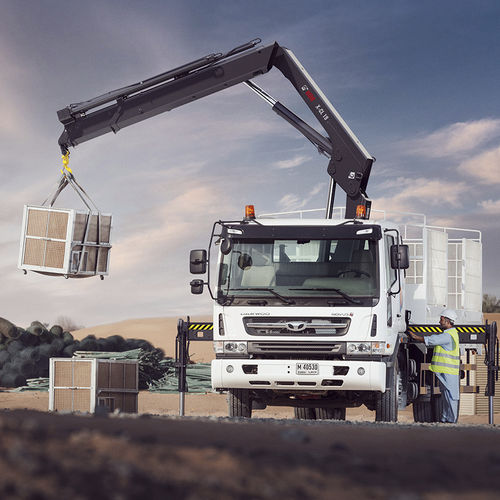 Truck-mounted crane - X-CL 1x series - Hiab - boom / folding / building