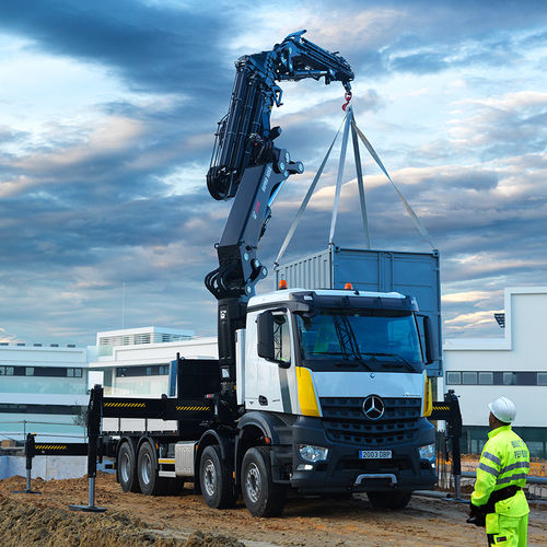 Truck-mounted crane - X-HIPRO 1058 - Hiab - boom / folding / for construction