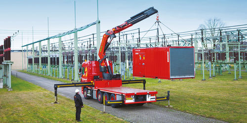 Loading crane - PK 78002 SH - Palfinger - truck-mounted / articulated / for construction