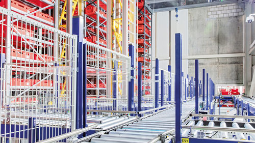 Vertical automatic storage system - Stöcklin - pallet / modular