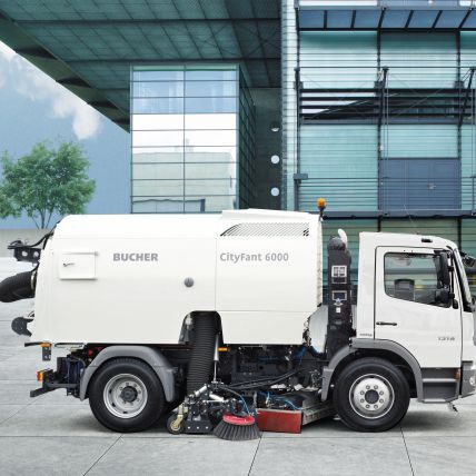 Vehicle-mount sweeper - CITYFANT 6000 - Ros Roca - diesel / street