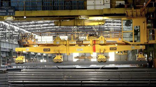 Multi-girder spreader beam - SGM MAGNETICS - for slabs / for tubes / for rails