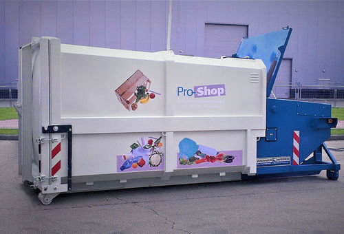 Mobile waste compactor - SKPC series - Werner & Weber GmbH - horizontal