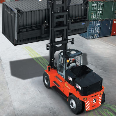 Electric forklift truck - ECG70 series - Kalmar - ride-on / empty container