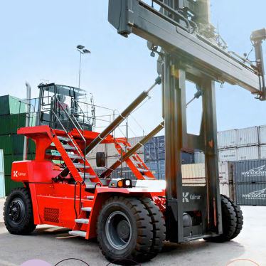 Electric forklift truck - DCG80-110 - Kalmar - diesel / ride-on / empty container