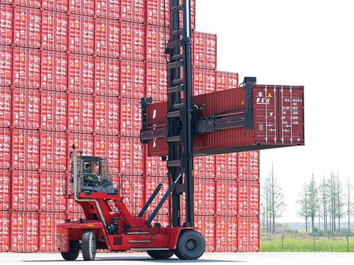 Forklift truck with combustion engine - 8 000 - 9 000 kg | DCT80–90  - Kalmar - ride-on / empty container / handling