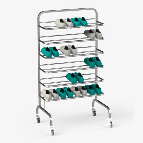 Clogs holder - FR-PZ6 - Conf Industries S.r.l. - stainless steel / mobile