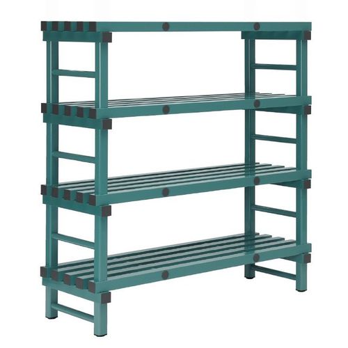 Storage warehouse shelving - 4SHELFSINGLE - Fletcher European Containers Ltd - with shelves / plastic