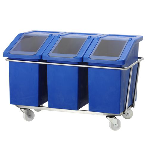 Storage trolley rotoXF15 Fletcher European Containers Ltd handling / stainless steel