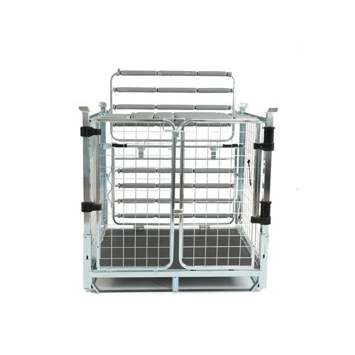 Foldable pallet box - SmartCube® - K. Hartwall Ltd - wire mesh / transport / protection