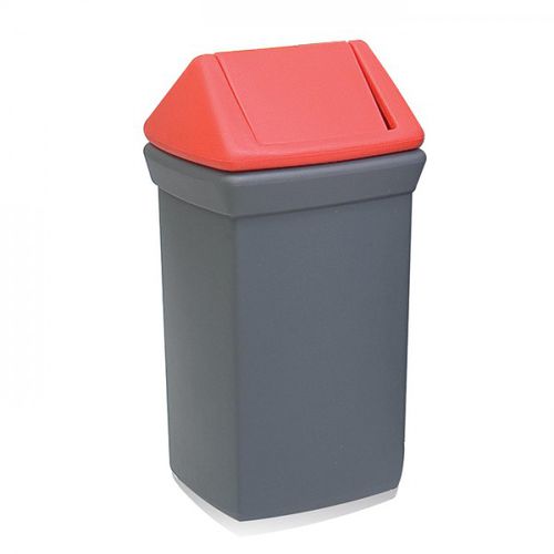 Plastic waste bin - R50A - Mailbox: Stamford Products Ltd - recycling / with lid
