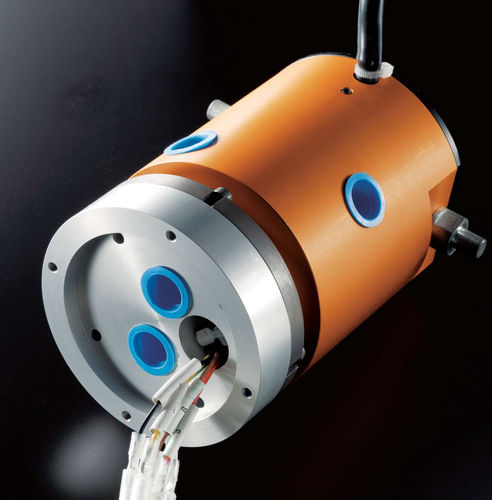 Electric electrical rotary joint - PN-ZERO seroes - BL AUTOTEC - pneumatic / for rotary tables / compact