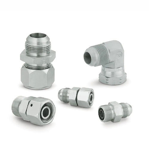 Pipe hydraulic adapter - 10 XHLO-S - Parker Stratoflex - female / brass / steel