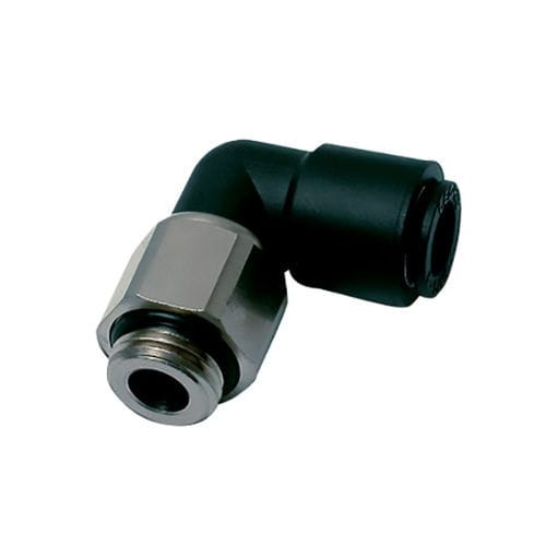 Pneumatic fitting LF 3000® Parker Stratoflex quick / 90° angle / ISO