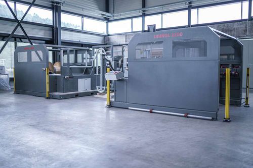 Plastic film unwinding/rewinding line - Kabelmat Wickeltechnik GmbH - for pipes / for wire / hose