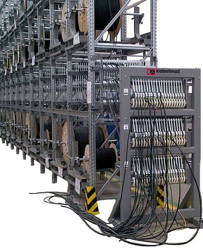 Storage warehouse storage rack - TROMBULLY - Kabelmat Wickeltechnik GmbH - with shelves / vertical storage / dynamic