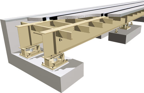 Static railway weighbridge - RSCA series - Cardinal Scale - rugged / steel / concrete