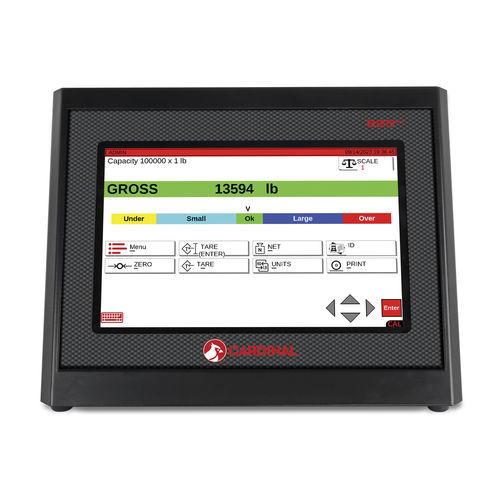 Digital weight indicator-controller - 825 series - Cardinal Scale - weatherproof / with touch screen / stainless steel