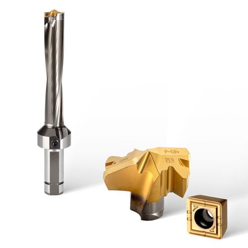 Insert drill bit - Gold-twin™ CD series - Ingersoll Cutting Tools - multi-purpose / with internal coolant / self-centering
