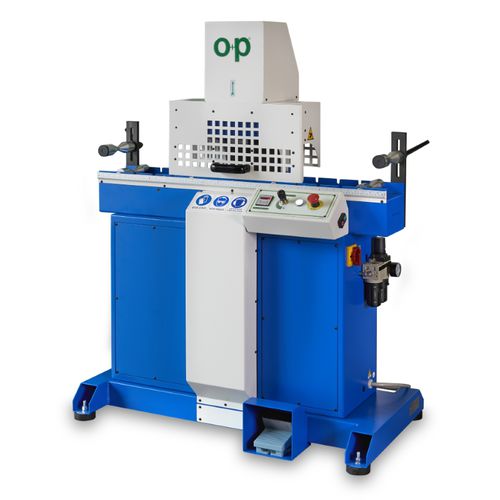Rotary blade cutting machine - TF4 - OP Srl - for rubber / for hoses / pedal-operated