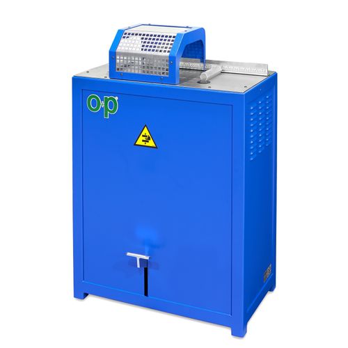 Rotary blade cutting machine - TF2 - OP Srl - for rubber / for hoses / unwinding