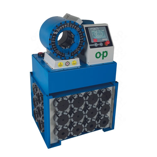Hydraulic hose crimping machine - TUBOMATIC H130 ES - OP Srl - automatic / hydraulic / PLC-controlled