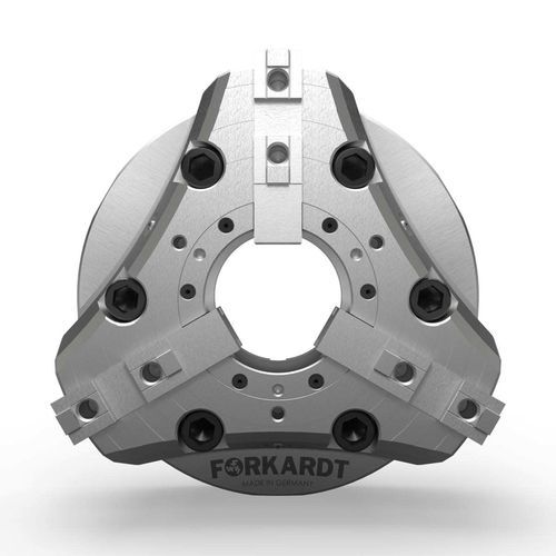 Power chuck - FNC+ - Hardinge Workholding - 3-jaw / through-hole / self-centering