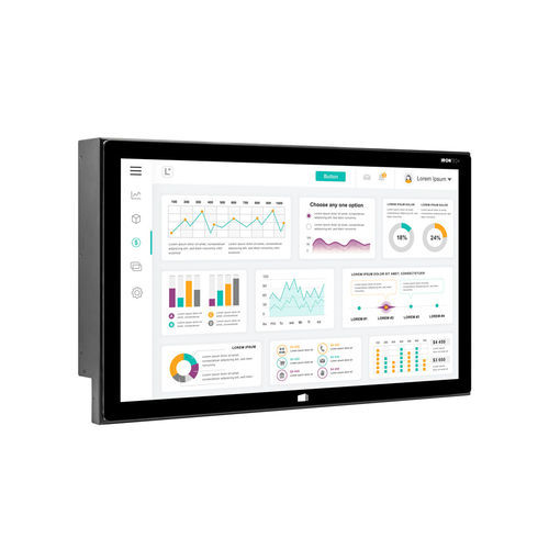 5-wire resistive touch screen monitor - IRTMCF156SBNFA - IronTech Solutions, SL - LED backlight / industrial / outdoor
