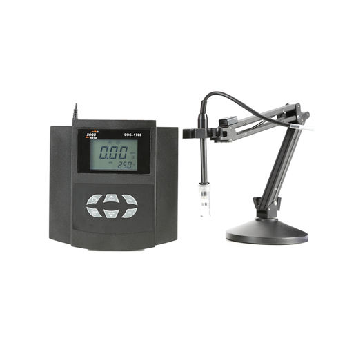 Bench-top conductivity meter - DDS-1706  - Shanghai Boqu Instrument Co.,Ltd. - with LCD display / with automatic temperature compensation / with data logger