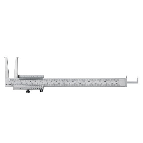 Vernier caliper - AB065 series - Alpa Metrology - stainless steel / groove gauge