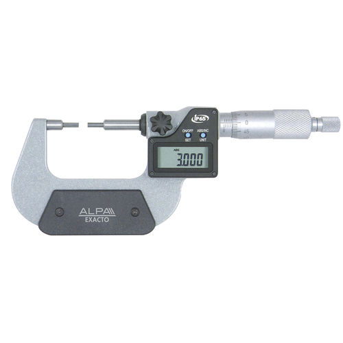 Outside micrometer - BA055 series - Alpa Metrology - digital / waterproof