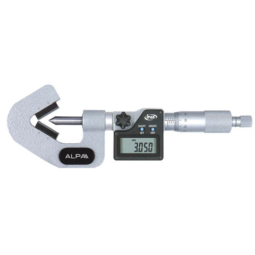 V-anvil micrometer - BA085 series - Alpa Metrology - outside / for tool measurement / digital