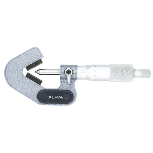 Outside micrometer - BB115 series - Alpa Metrology - for tool measurement / analog / V-anvil