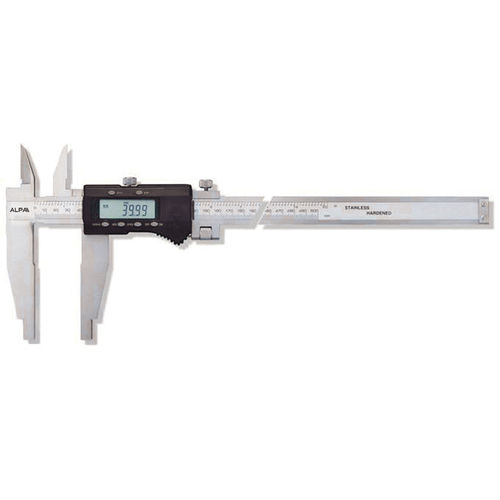 Digital caliper - AA052 - Alpa Metrology - stainless steel / fine adjustment