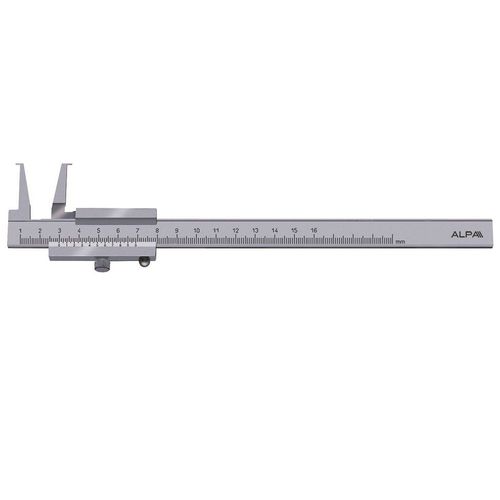 Vernier caliper - AB067 - Alpa Metrology - stainless steel / groove gauge