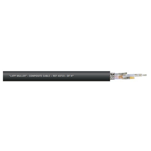 Hybrid optical cable - 43723  - Lapp Muller - coaxial / with copper screen / radiation-resistant electrical